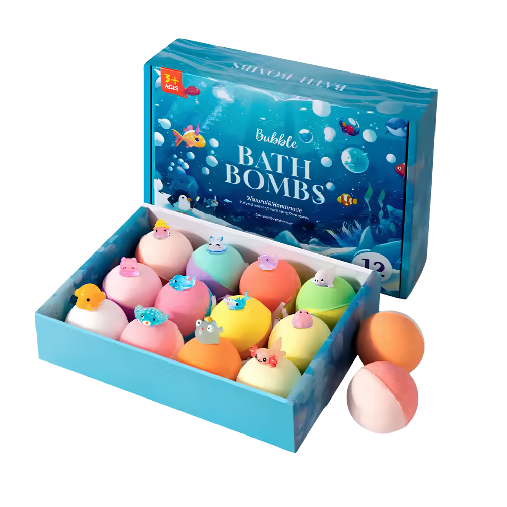 FINIBUY™ - 2PCS Bath Bombs Set with Toys Inside